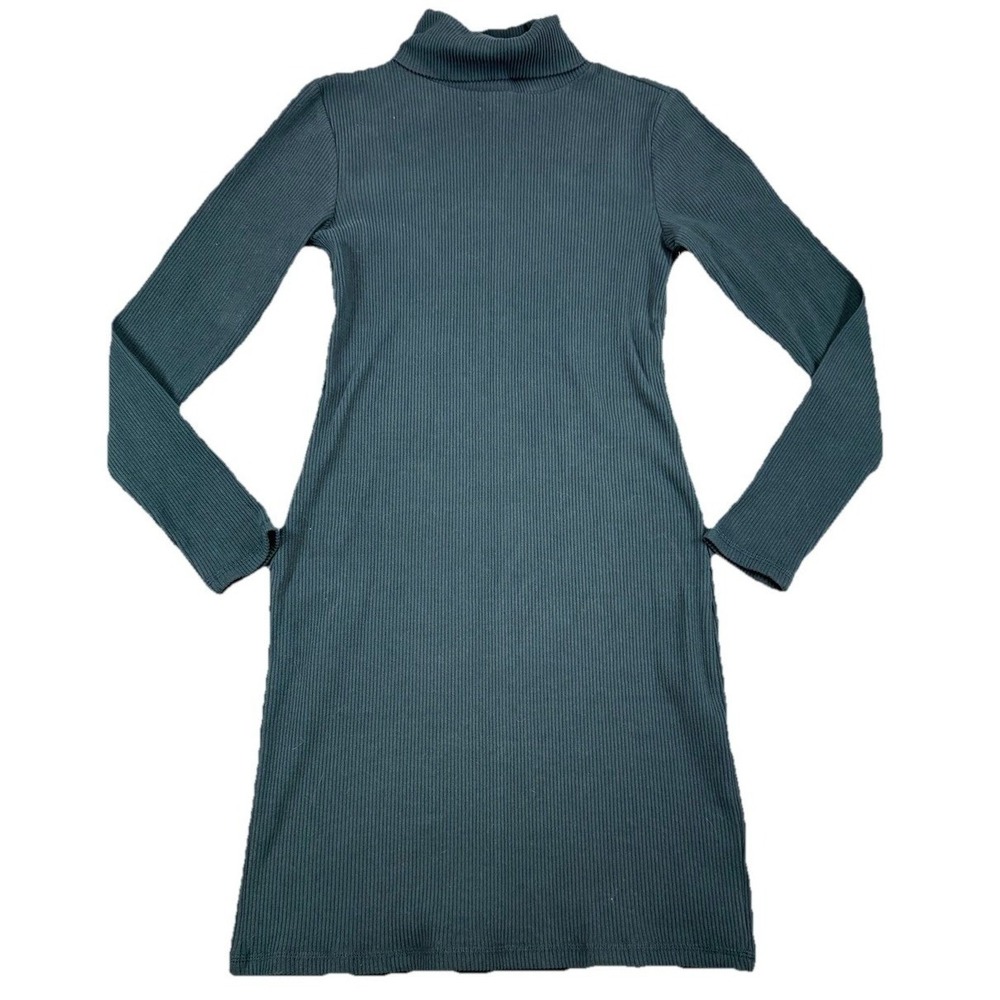 NWT Old Navy Sweater Green Dress Sz Sm Knit Mock Neck Ribbed Bodycon‎ Normcore